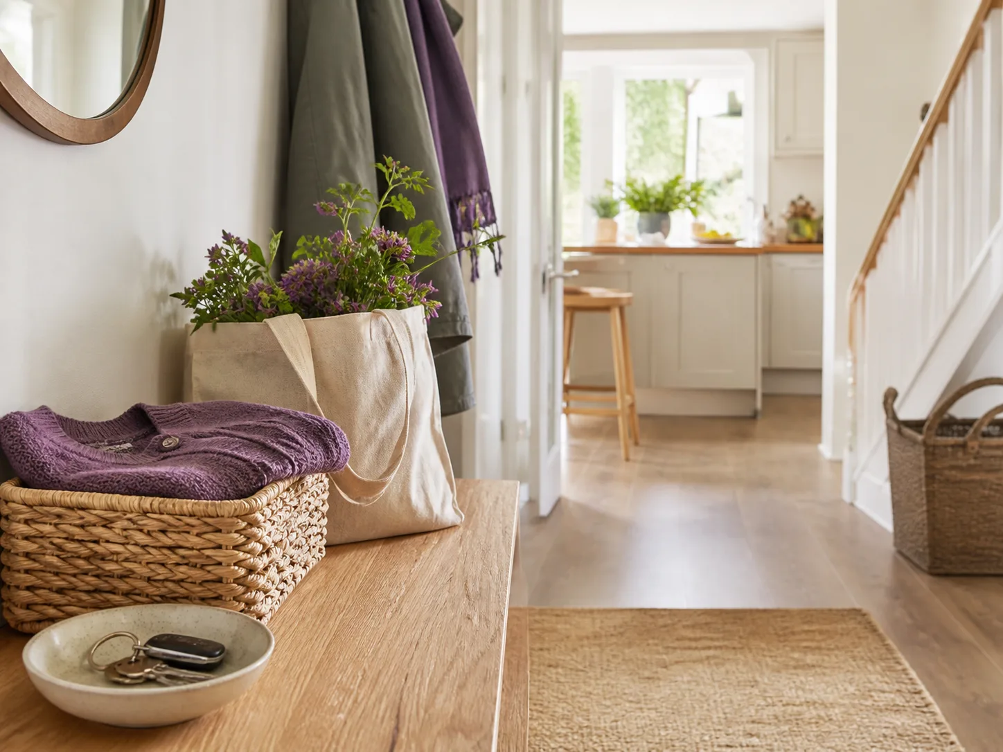 A calm home interior ready for practical household support